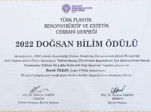 TURK PLASTIK REKONSTRUKTIF VE ESTETIK CERRAHI DERNEGI ODULU 2022